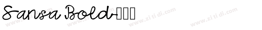 Sansa Bold字体转换